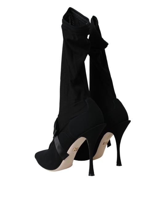 Dolce Gabbana Laarzen met Vetersokken Zwart - Image 4
