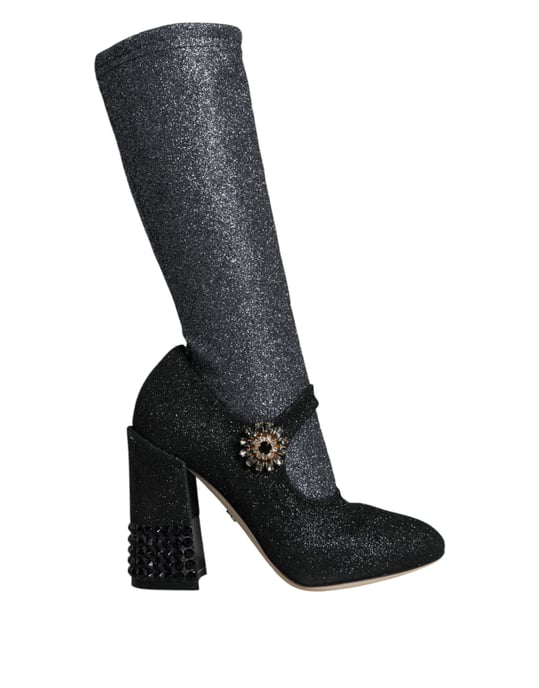 Glitter Mary Jane Pumps svart - Image 1