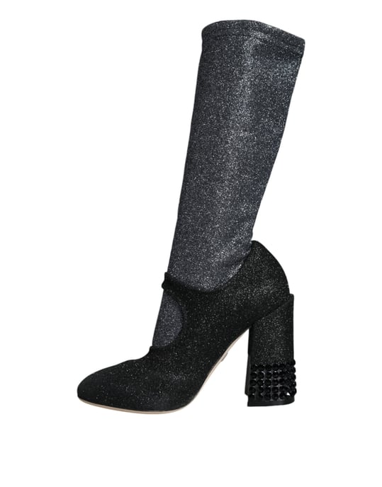 Glitter Mary Jane Pumps svart - Image 5