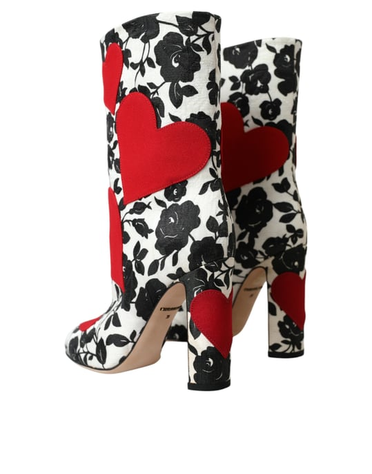 Blommigt Hjärta Booties Modell La10929 - Image 4