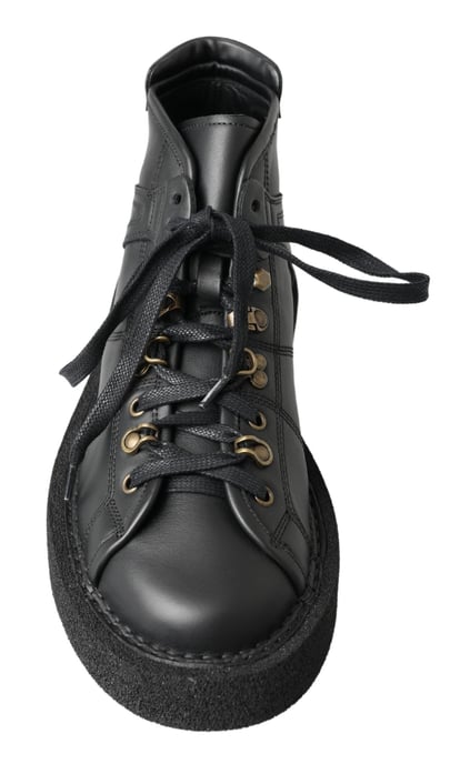 Läder Hightop Sneakers Cs1786 - Image 4
