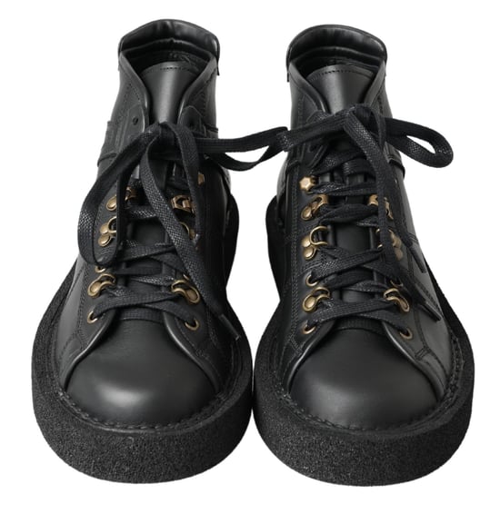Läder Hightop Sneakers Cs1786 - Image 6