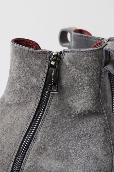 Suedes ankleboots med dragkedja - Image 6