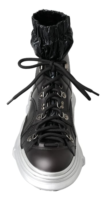 Höga sneakers med snörning - Image 4