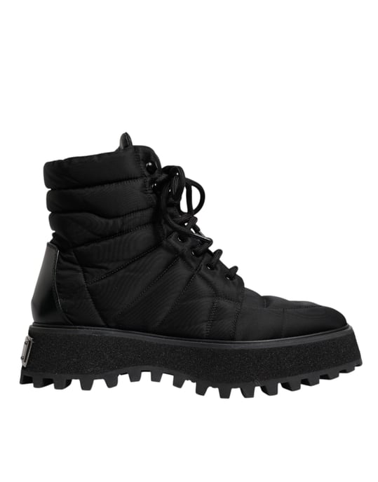 Vadderade nylon snörstövlar - Image 1
