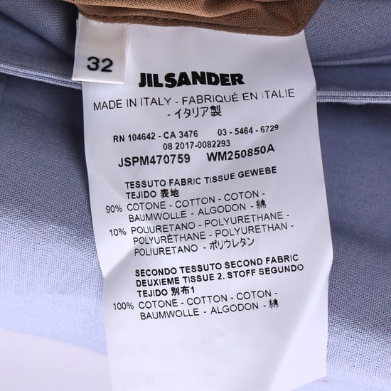 Jil Sander Secured Button Belted Trench Coat in Purple Cotton - Image 6