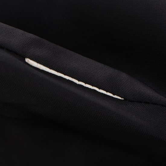 Max Mara Studio Shear-Accent Hidden-Buttoned Coat in Black Wool - Image 6