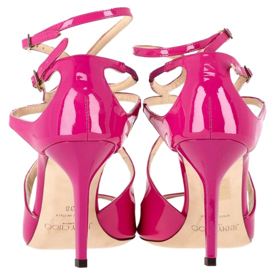 Jimmy Choo Lance Strappy Sandalen in Roze Patentleer - Image 6