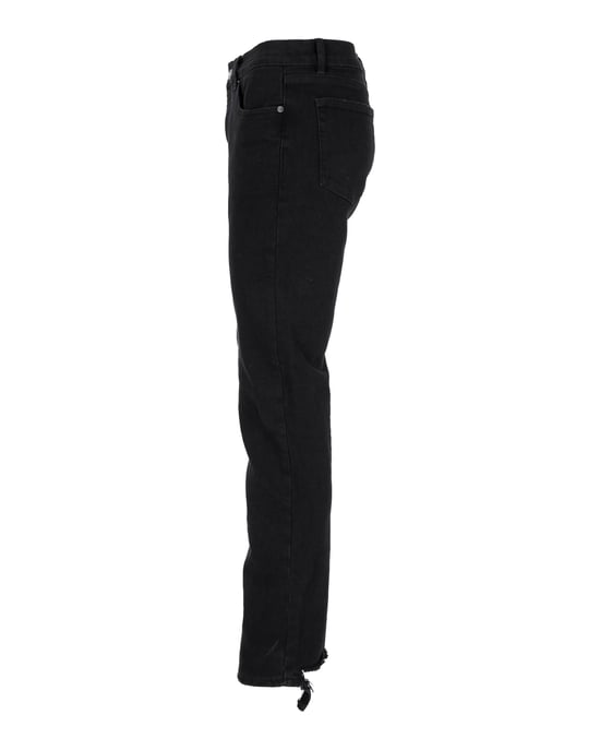 Balenciaga Distressed Hem Jeans in Black Cotton - Image 3