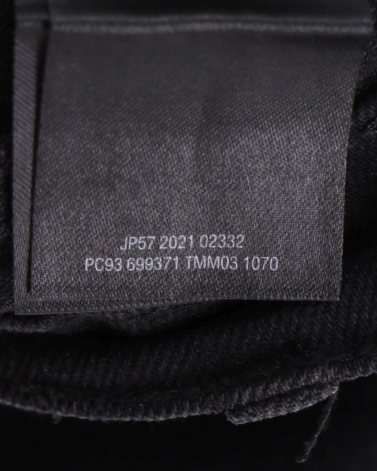 Balenciaga Distressed Hem Jeans in Black Cotton - Image 6