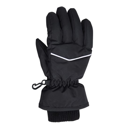 Mountain Warehouse Kinderen Faux Fur Gevoerde Isotherm Sneeuwhandschoenen (Zwart) - Image 1