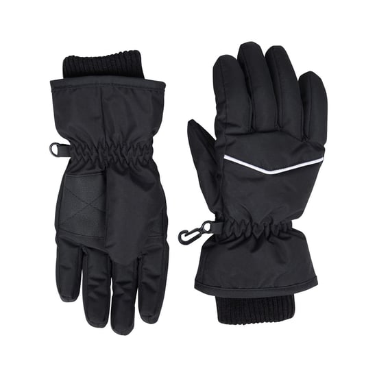 Mountain Warehouse Kinderen Faux Fur Gevoerde Isotherm Sneeuwhandschoenen (Zwart) - Image 3