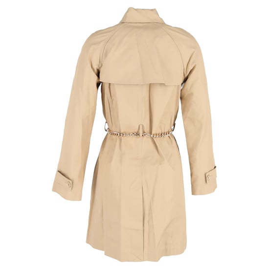 Michael Michael Kors Kedjebälte Trench Coat i Beige Bomull - Image 3