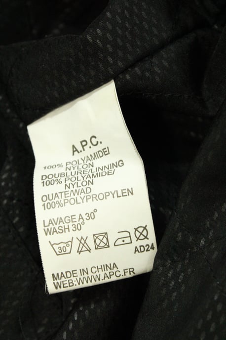 APC x KWay Windbreaker Jacket in Black Nylon - Image 4