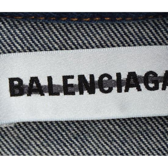 Balenciaga 'You Are The World' Embroidered Denim Jacket in Blue Cotton - Image 4