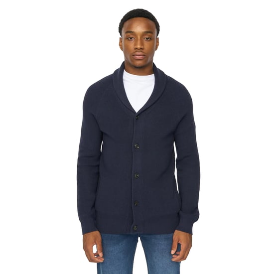 Duck and Cover Mens Venosa Shawl Collar Cardigan (Navy) - Image 1