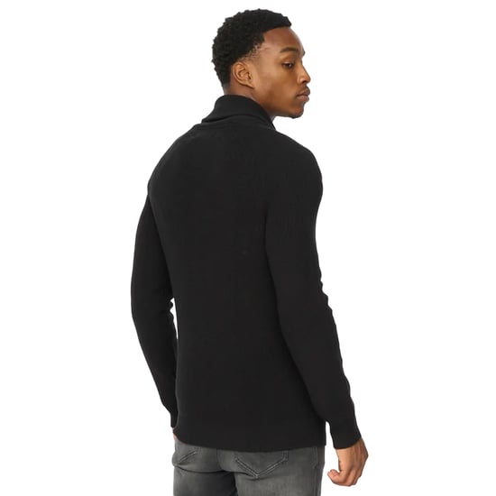 Duck and Cover Mens Venosa Shawl Collar Cardigan (Black) - Image 2