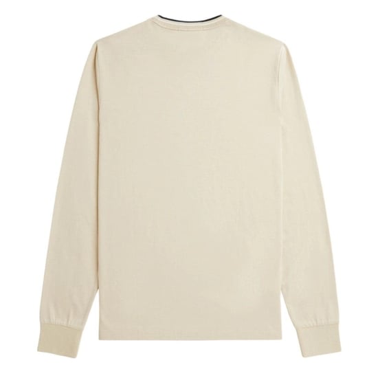 Fred Perry Herenpolo met dubbele kraag en lange mouwen (Havermout) - Image 4