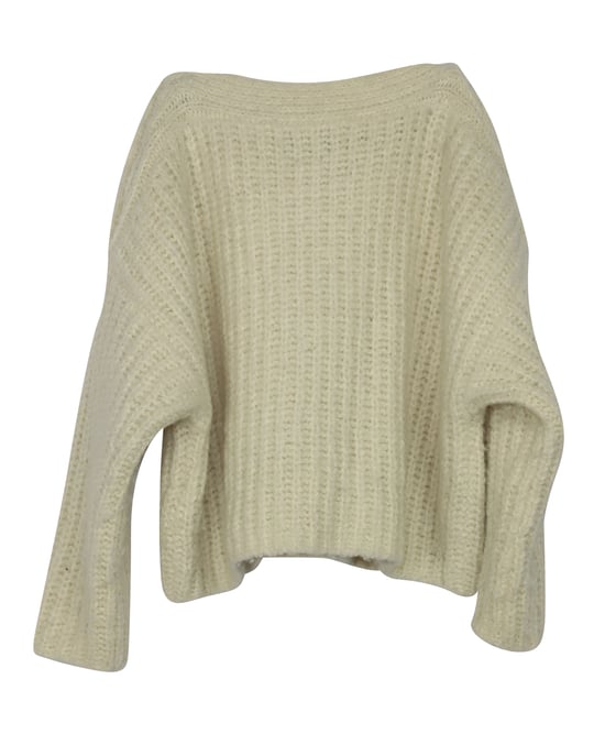 Isabel Marant Trui met knoopdetails in witte wol - Image 4