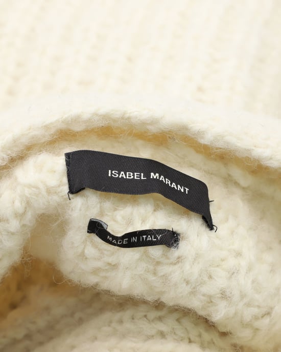 Isabel Marant Trui met knoopdetails in witte wol - Image 5