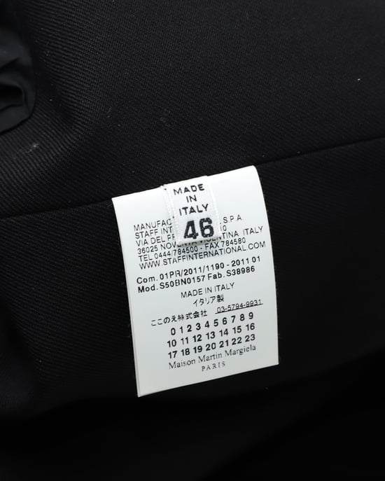 Maison Martin Margiela Smokingbyxor i svart ull - Image 3