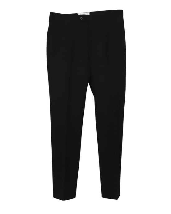 Maison Martin Margiela Smokingbyxor i svart ull - Image 4