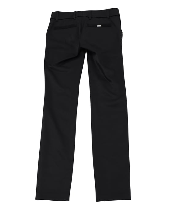 Gucci Black Pants with Silver Zip Detail in Black Nylon - Image 2