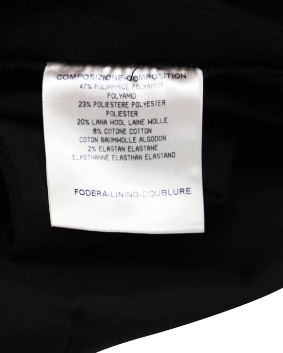Gucci Black Pants with Silver Zip Detail in Black Nylon - Image 4