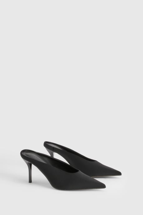 Pointed Mule Court Shoes - Image 1