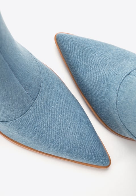 Wittchen Dames Cowboylaarzen Lang Lichtblauw Denim Lichtblauw Katoen - Image 5