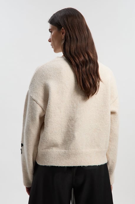 Lace Embellished Cosy Jumper - Image 5