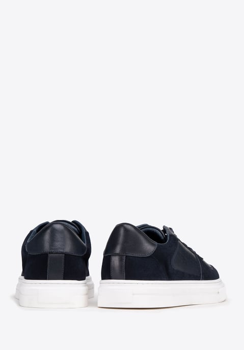 Wittchen Heren Marineblauwe Leren Sneakers - Image 3