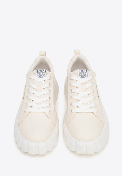 Wittchen Dames Platform Sneakers Lichtbeige Textielmateriaal - Image 2