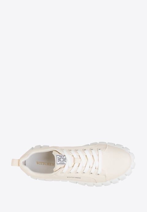 Wittchen Dames Platform Sneakers Lichtbeige Textielmateriaal - Image 4