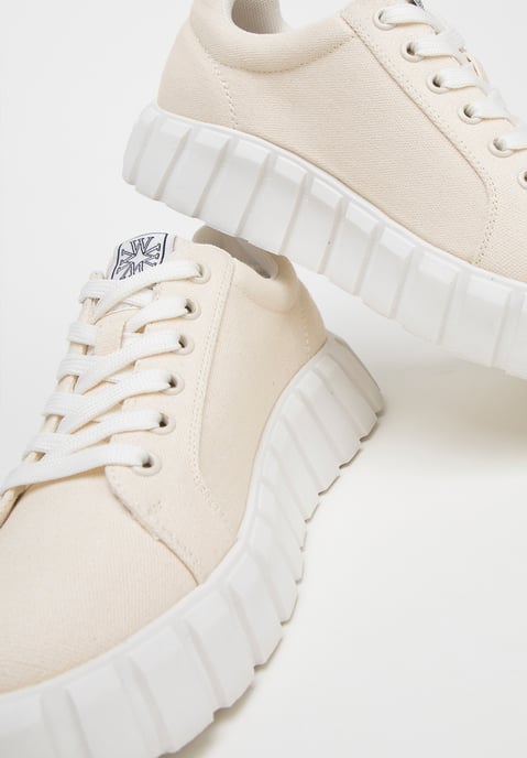 Wittchen Dames Platform Sneakers Lichtbeige Textielmateriaal - Image 5