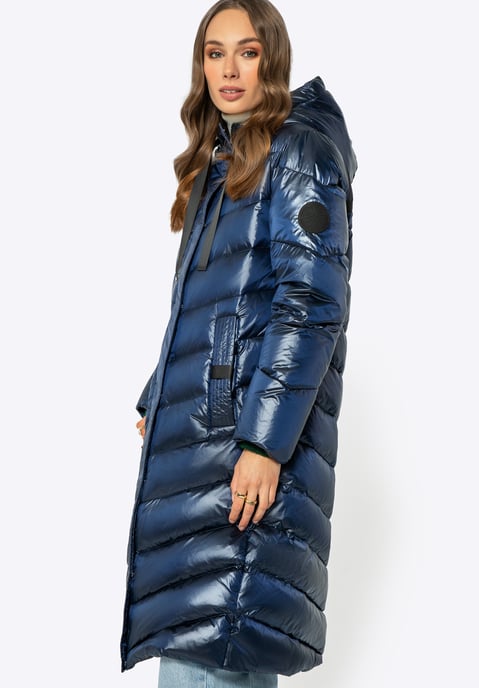Wittchen Women's Quilted Down Coat Navy Blue Navy Blue Nylon - Image 1