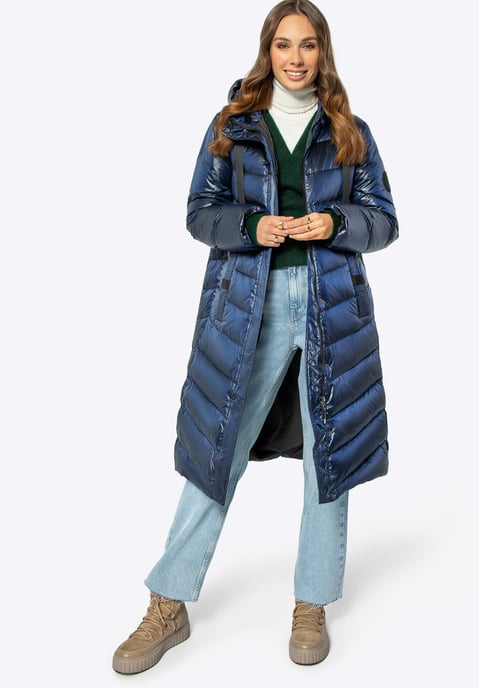 Wittchen Women's Quilted Down Coat Navy Blue Navy Blue Nylon - Image 2