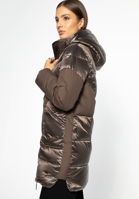 Wittchen Dames Donsjas met Capuchon, Beige - Image 3