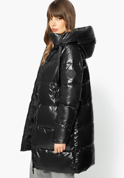 Wittchen Women's Oversized Quilted Coat Black Nylon - Image 2