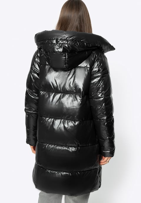 Wittchen Women's Oversized Quilted Coat Black Nylon - Image 3