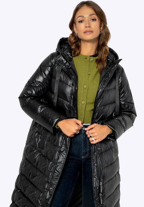 Wittchen Women's Quilted Down Coat Black Nylon - Image 1