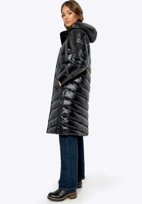 Wittchen Women's Quilted Down Coat Black Nylon - Image 2