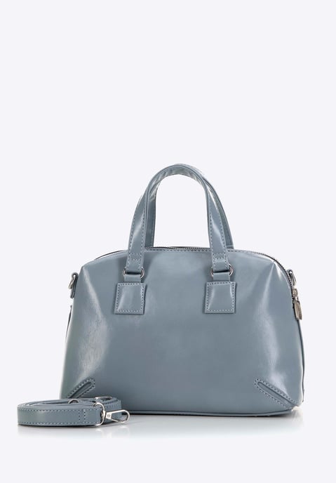 Wittchen Dames eco-leren aktetas met kwastje, blauw - Image 3