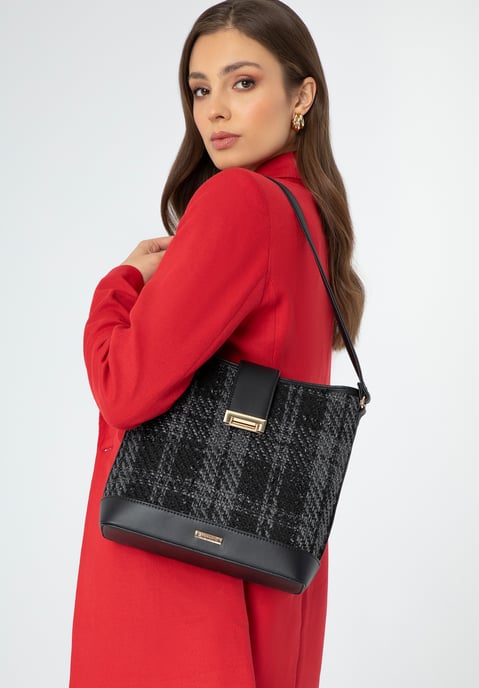Wittchen Dames Bouclé Stoffen Tas Zwart Polyester - Image 6