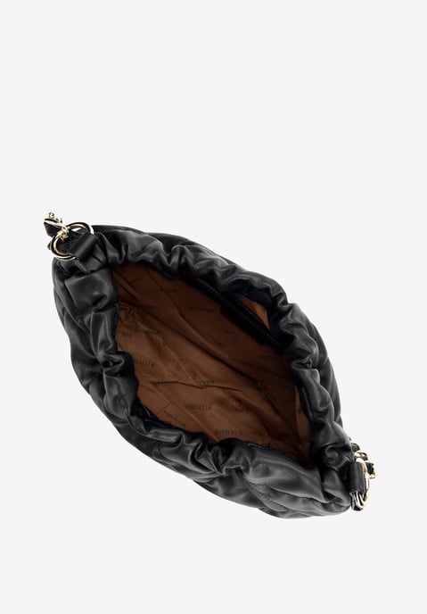 Wittchen Women's black leatherette bag with chain - Image 3