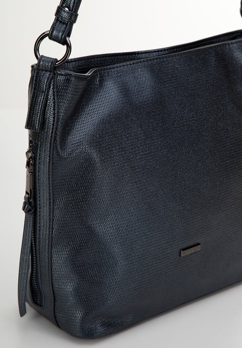 Wittchen Dames handtas, eco-leren tas, glanzend marineblauw - Image 3