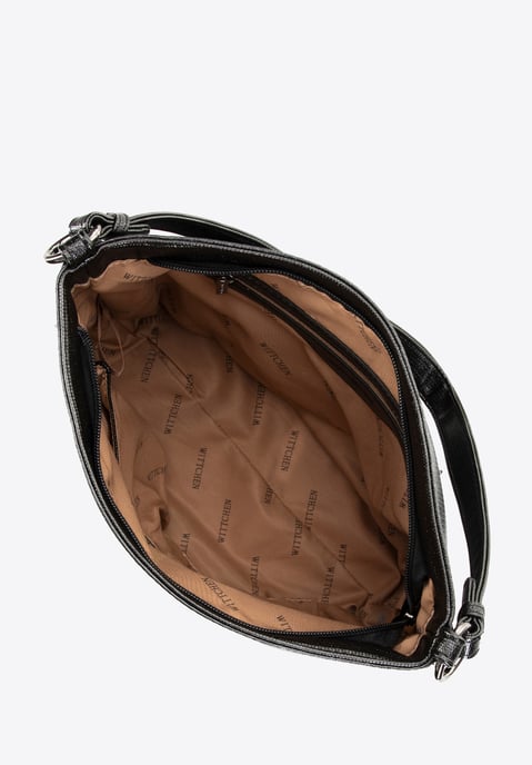 Wittchen Dames handtas, eco-leren tas, glanzend zwart - Image 2
