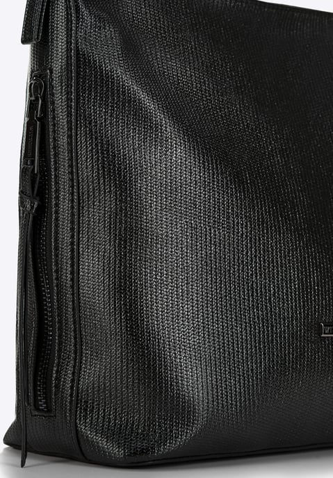 Wittchen Dames handtas, eco-leren tas, glanzend zwart - Image 3