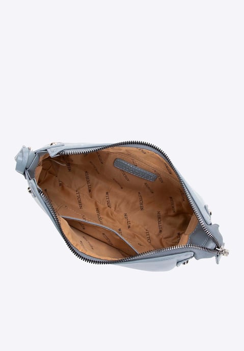 Wittchen Dames schoudertas met klinknagels, blauw, eco-leer - Image 3