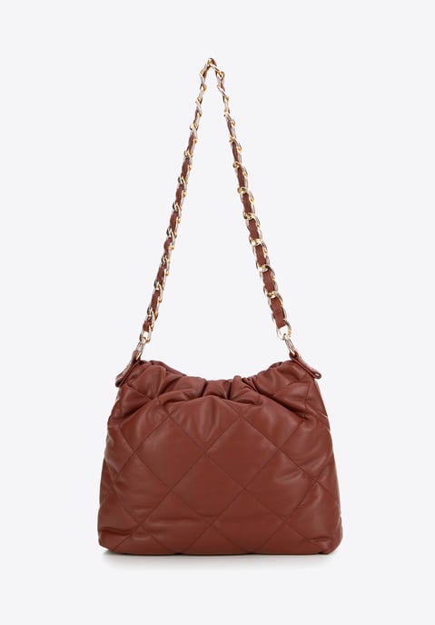 Wittchen Women's red eco-leather bag with chain - Image 3